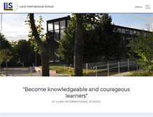 Tablet Screenshot of lundinternationalschool.com